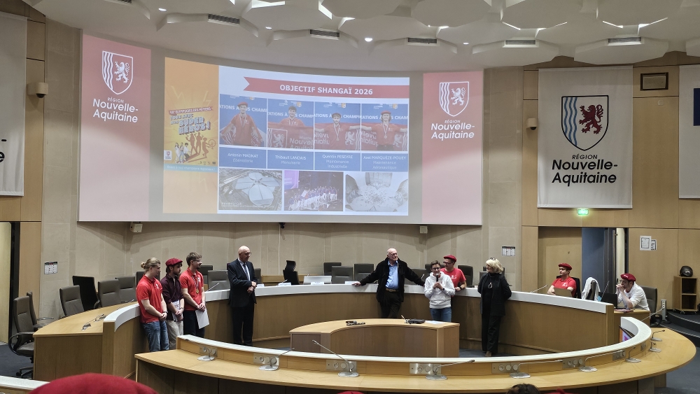 Cérémonie de mise à l'honneur des candidats néo-aquitains aux finales nationales des worldskills